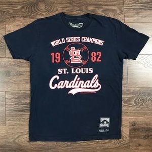 Mitchell & Ness World Series Champions St Louis Cardinals Men’s Navy Blue Shirt